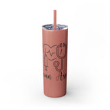 White 20oz PA Skinny Tumbler with Straw