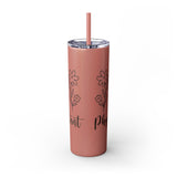White 20oz PA Skinny Tumbler with Straw