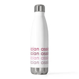 20oz White and Pink Physician Assistant Insulated Bottle