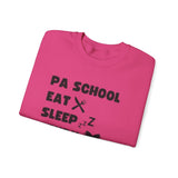 "PA School Eat Sleep Study Repeat " - Crewneck Sweatshirt