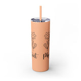 White 20oz PA Skinny Tumbler with Straw