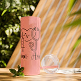 White 20oz PA Skinny Tumbler with Straw