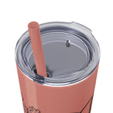 White 20oz PA Skinny Tumbler with Straw