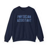 Blue Physician Assistant Script Crewneck Sweatshirt