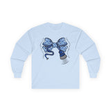 Sonography Blue Bow Long Sleeve Tee