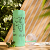 White 20oz PA Skinny Tumbler with Straw