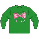 Cute Bow Physician Assistant Student Long Sleeve T-Shirt