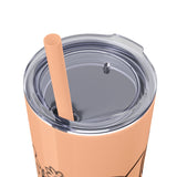 White 20oz PA Skinny Tumbler with Straw