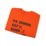 "PA School Eat Sleep Study Repeat " - Crewneck Sweatshirt
