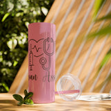 White 20oz PA Skinny Tumbler with Straw