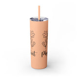 White 20oz PA Skinny Tumbler with Straw