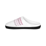White Comfortable Indoor Slippers - 'PA' Design for Cozy Relaxation (men sizes)