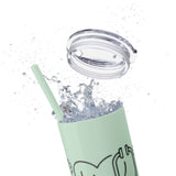White 20oz PA Skinny Tumbler with Straw