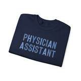 Blue Physician Assistant Script Crewneck Sweatshirt