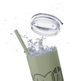 White 20oz PA Skinny Tumbler with Straw