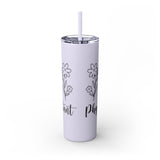 White 20oz PA Skinny Tumbler with Straw