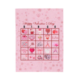 Valentine's Bingo Plush Blanket