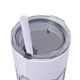 White 20oz PA Skinny Tumbler with Straw