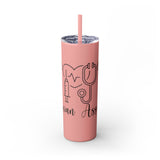 White 20oz PA Skinny Tumbler with Straw