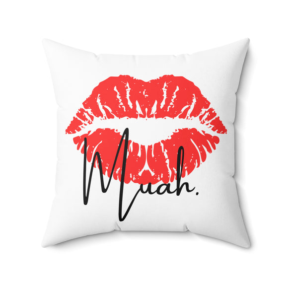 Muah Polyester Square Pillow