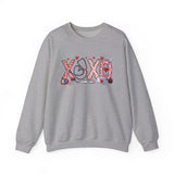 'XOXO' Valentine Hearts Graphic Crewneck Sweatshirt -