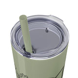 White 20oz PA Skinny Tumbler with Straw