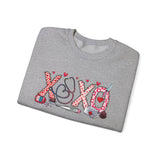 'XOXO' Valentine Hearts Graphic Crewneck Sweatshirt -