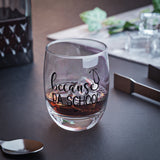 Because PA School Glass - Perfect Gift for Graduates & Celebrations