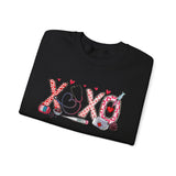 'XOXO' Valentine Hearts Graphic Crewneck Sweatshirt -