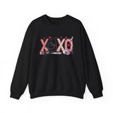 'XOXO' Valentine Hearts Graphic Crewneck Sweatshirt -