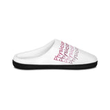 White Comfortable Indoor Slippers - 'PA' Design for Cozy Relaxation (men sizes)