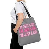 Im Just a Girl 3x Tote bag