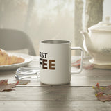 Insulated Coffee Mug, 10oz - But first Coffee