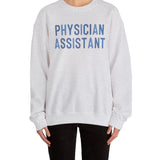 Blue Physician Assistant Script Crewneck Sweatshirt