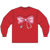 Cute Bow Physician Assistant Student Long Sleeve T-Shirt