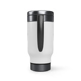 Personalized Stainless Steel Travel Mug with Handle, 14oz