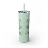 White 20oz PA Skinny Tumbler with Straw