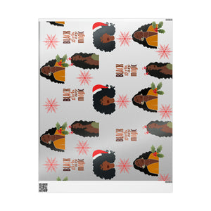 Black Woman Christmas Wrapping Paper