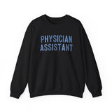 Blue Physician Assistant Script Crewneck Sweatshirt