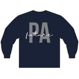 ' Future PA' Unisex Long Sleeve T-Shirt -Graphic Tee