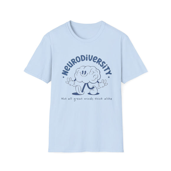 Neurodiversity Unisex Softstyle T-Shirt - Celebrate Unique Minds