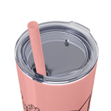 White 20oz PA Skinny Tumbler with Straw