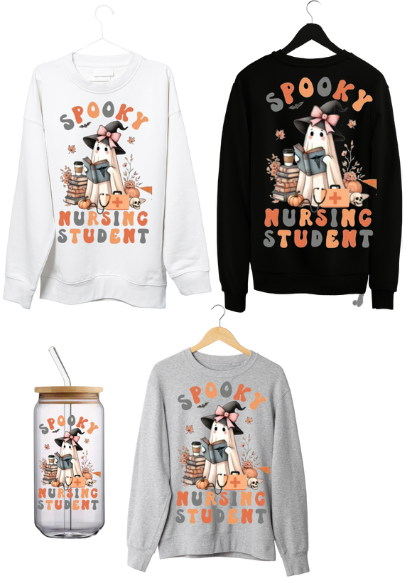 Spooky Nursing Student Halloween Sweatshirt