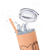 White 20oz PA Skinny Tumbler with Straw
