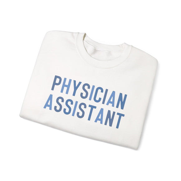 Blue Physician Assistant Script Crewneck Sweatshirt
