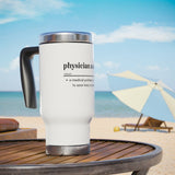 PA Stainless Steel Travel Mug with Handle, 14oz
