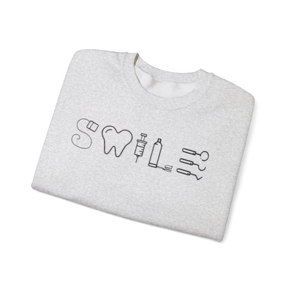 Smile Unisex Heavy Blend™ Crewneck Sweatshirt - Positive Vibes for Every Occasion