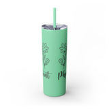 White 20oz PA Skinny Tumbler with Straw