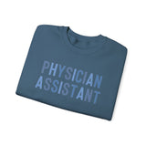 Blue Physician Assistant Script Crewneck Sweatshirt