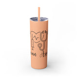 White 20oz PA Skinny Tumbler with Straw